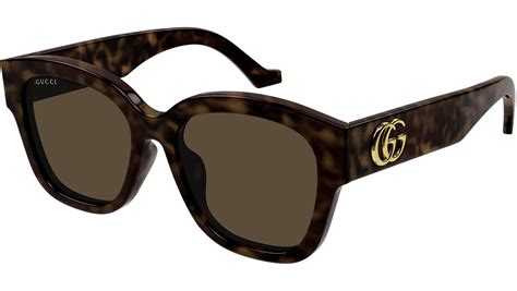 Occhiali da sole Gucci GG1680S 004 Tartaruga Scuro Lucido – 